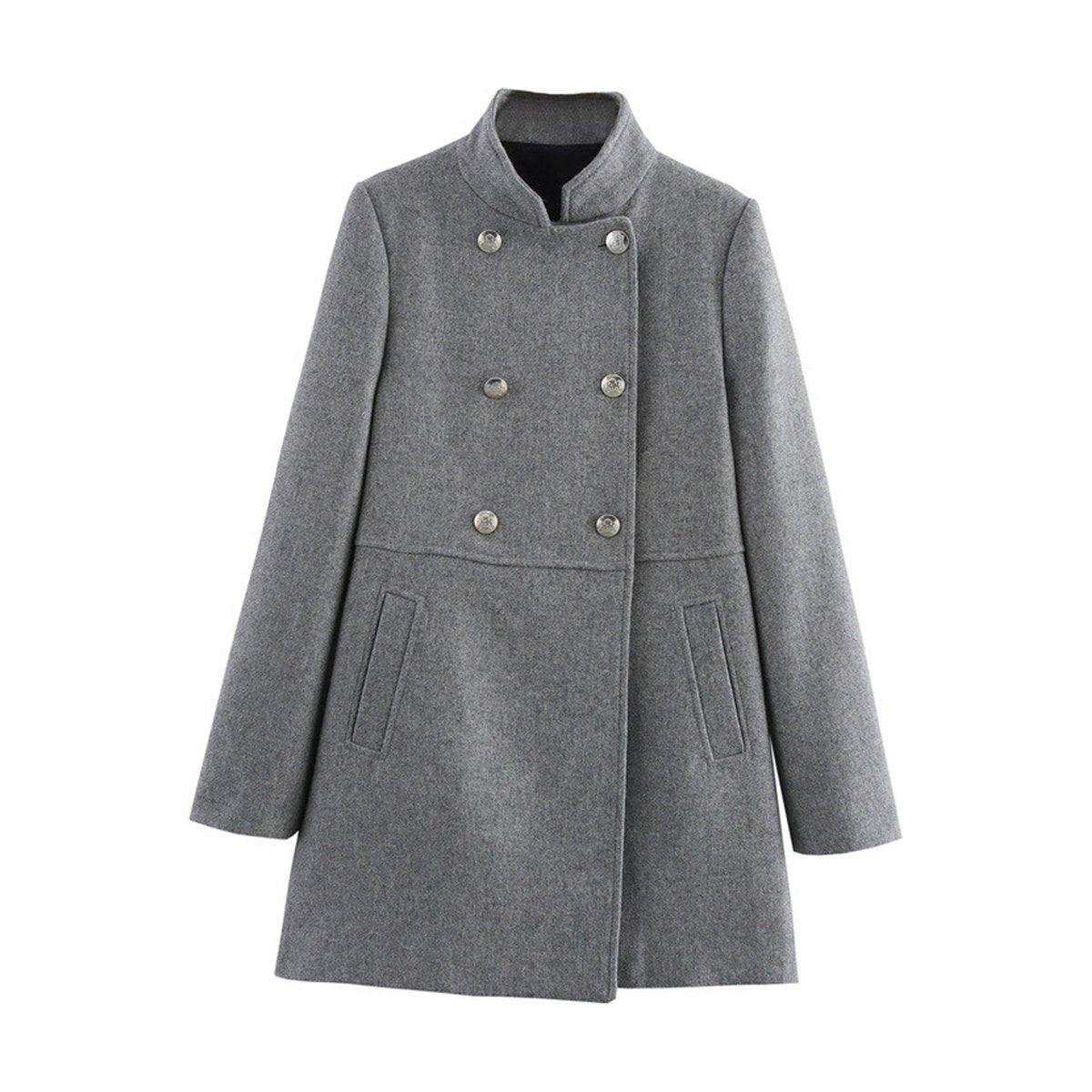 Women's Blended Double Breasted Coat