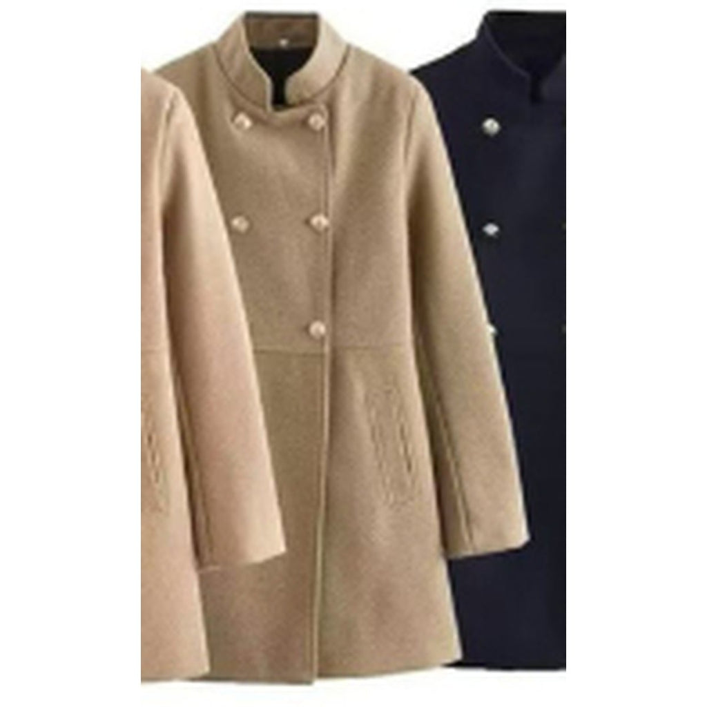 Women's Blended Double Breasted Coat