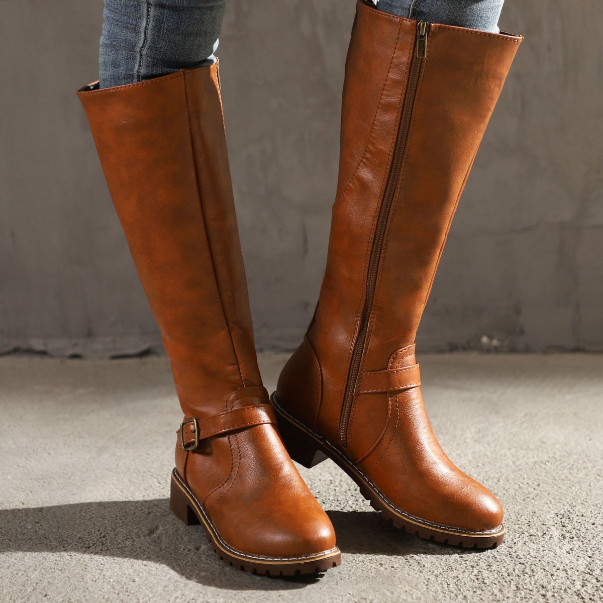 Women's Bootsthick Heel Knight Boots
