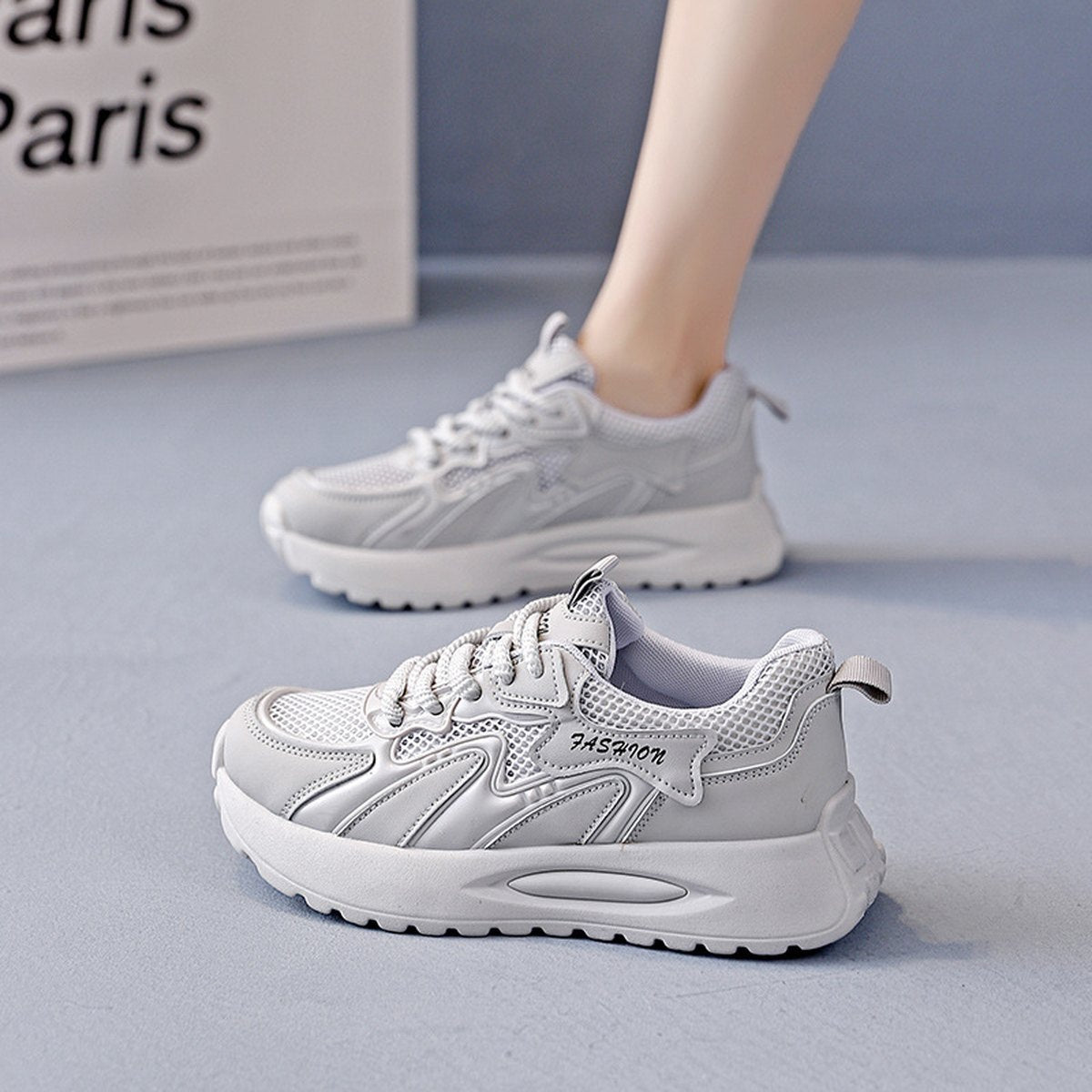 Women's Breathable Mesh Running Shoes Nonslip Sole