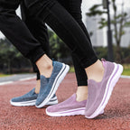 Women's Breathable Mesh Sports Walking Jogging Flat Shoes