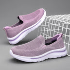 Women's Breathable Mesh Sports Walking Jogging Flat Shoes