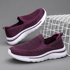 Women's Breathable Mesh Sports Walking Jogging Flat Shoes