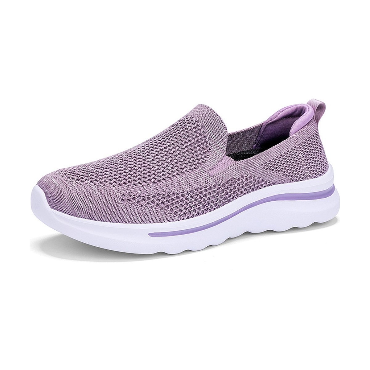 Women's Breathable Mesh Sports Walking Jogging Flat Shoes