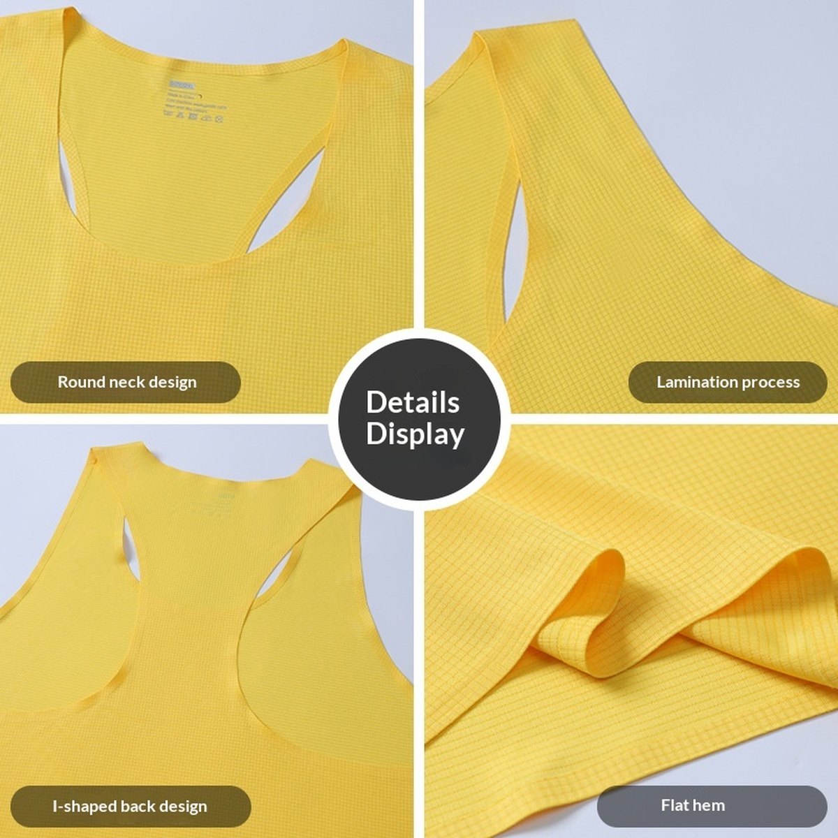 Women's Breathable Racing Vest Taped-seam Running
