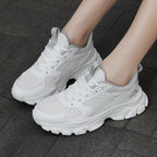 Women's Breathable Soft-soled Casual White Sneakers