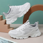 Women's Breathable Soft-soled Casual White Sneakers