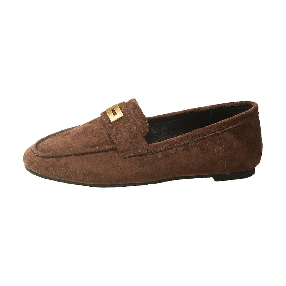 Women's British Loafers Square Toe Gommino