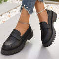 Women's British- Low-heeled Slip-on Loafers