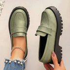 Women's British- Low-heeled Slip-on Loafers