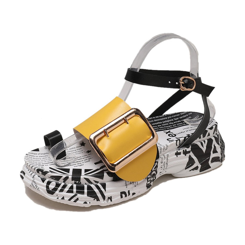 Women's Buckle Casual Sandals