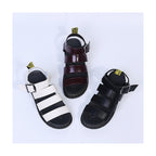 Women's Buckle Sandals Flat Platformthick Bottom Shoes