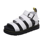 Women's Buckle Sandals Flat Platformthick Bottom Shoes