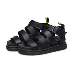 Women's Buckle Sandals Flat Platformthick Bottom Shoes