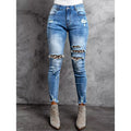 Women's Burrs Tassels Denim Trousers