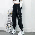 Women's Cargo Pants Harem Punk Pockets Jogger