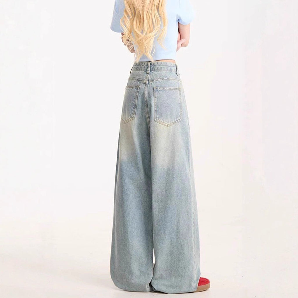 Women's Cartoon Embroidered Jeans