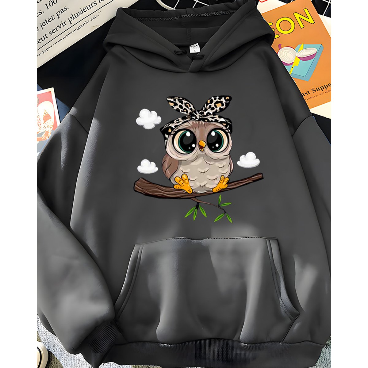 Women's Cartoon Hooded Sweatshirt