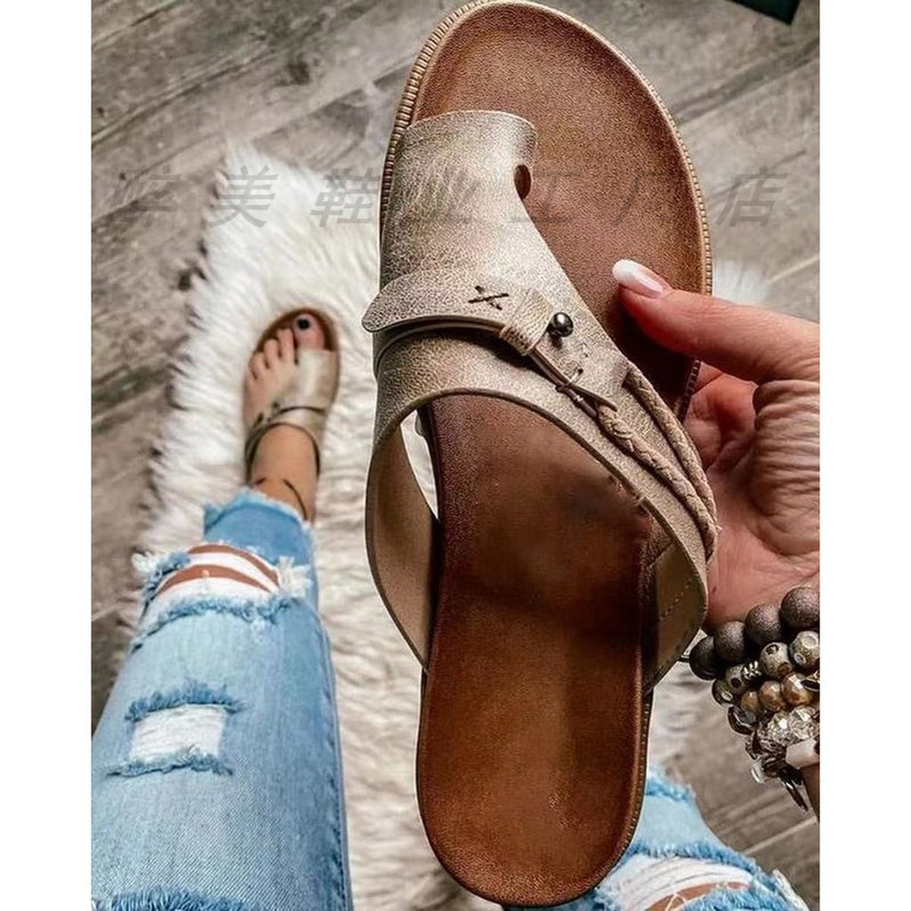 Women's Casual Flat Finger Slippers Sandals