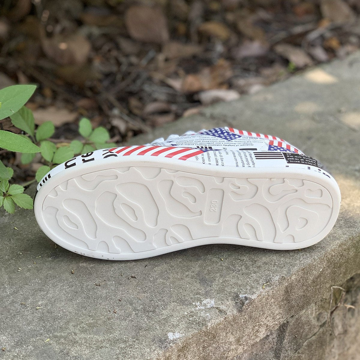Women's Casual Platform Painted Sneakers