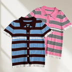 Women's Casual Short-sleeve Knit Top