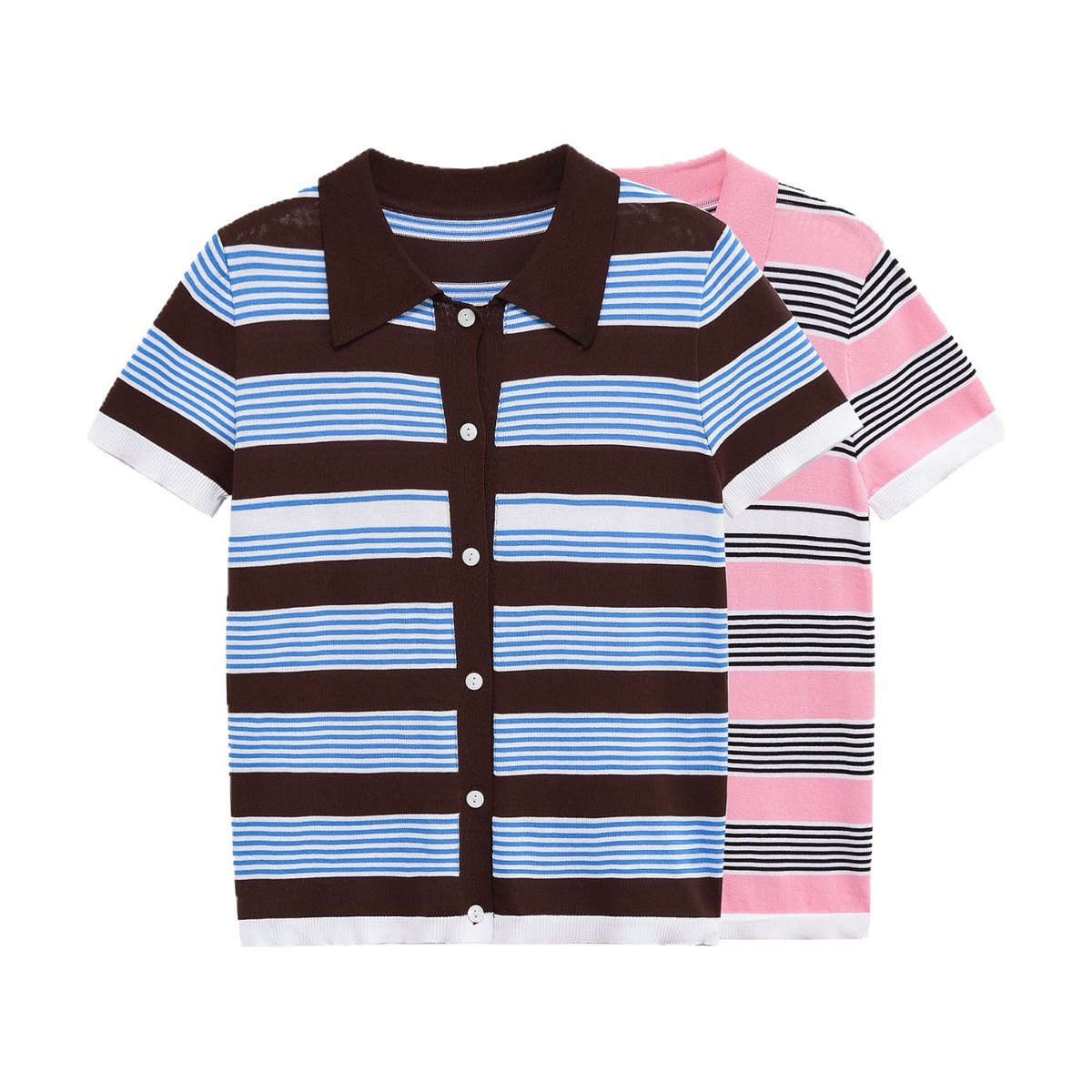Women's Casual Short-sleeve Knit Top