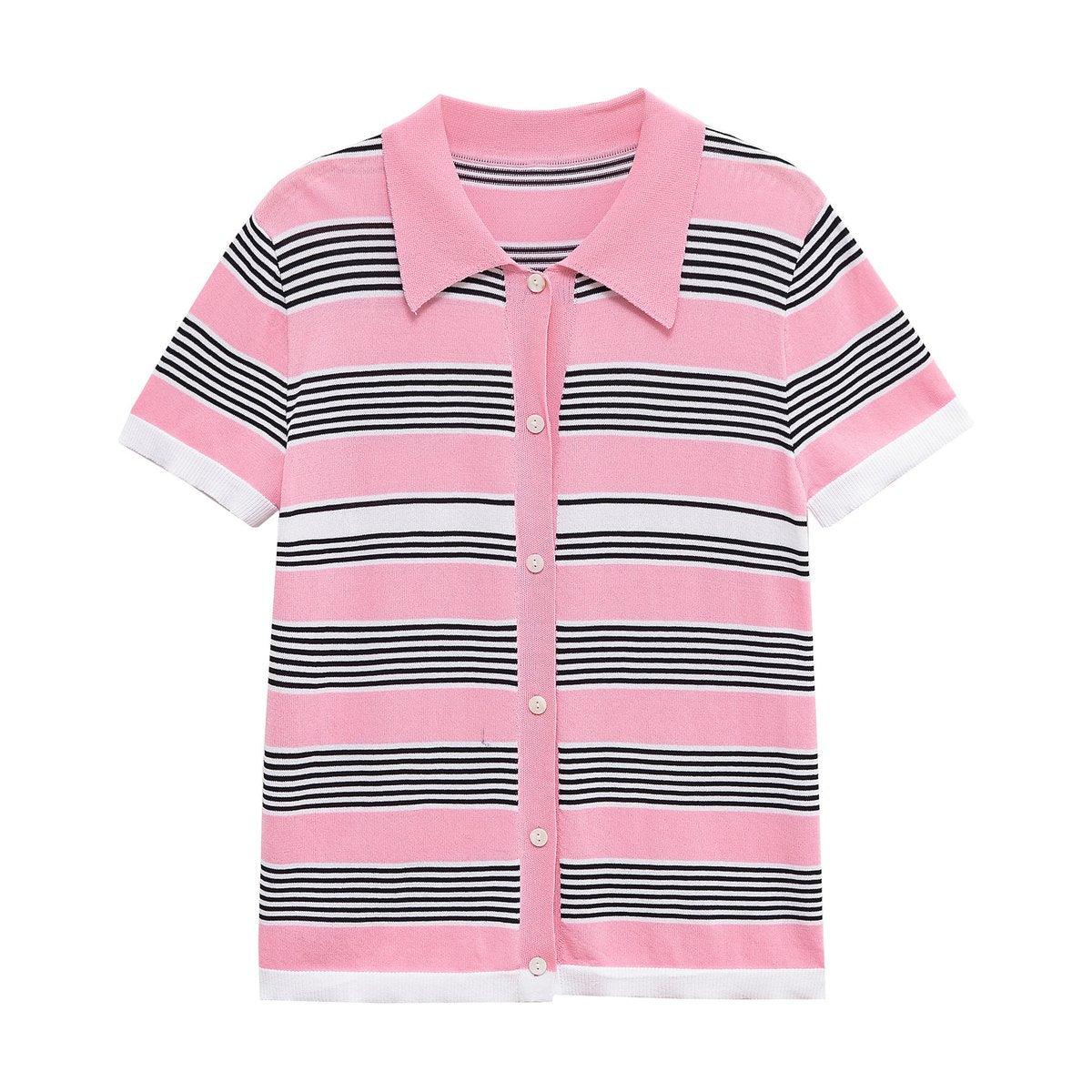 Women's Casual Short-sleeve Knit Top