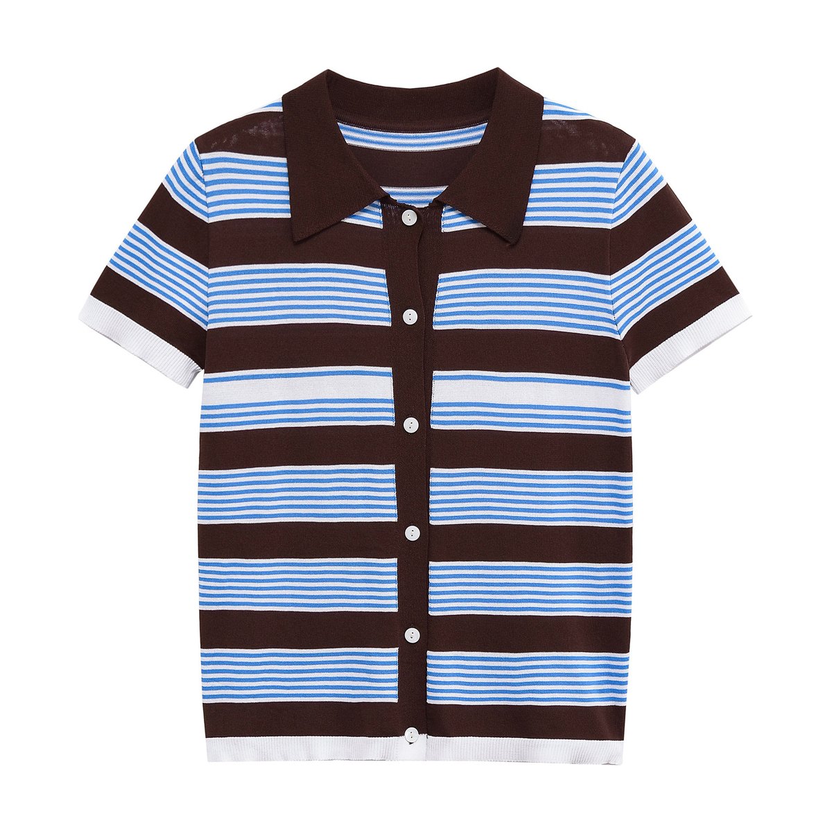 Women's Casual Short-sleeve Knit Top
