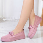 Women's Chain Detail Slip-On Flats