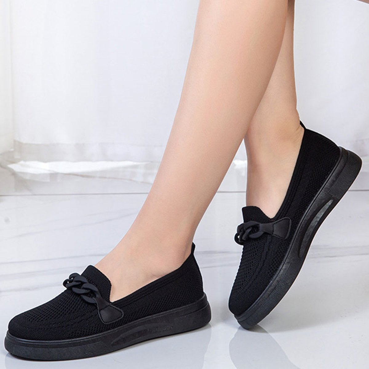 Women's Chain Detail Slip-On Flats