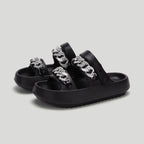 Women's Chains Thick-soled Slippers Indoor Floor House Shoes