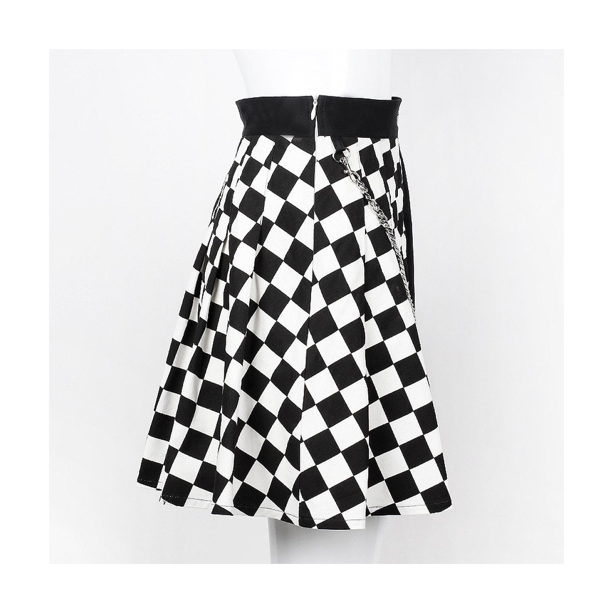 Women's Checked Pleated Skirt