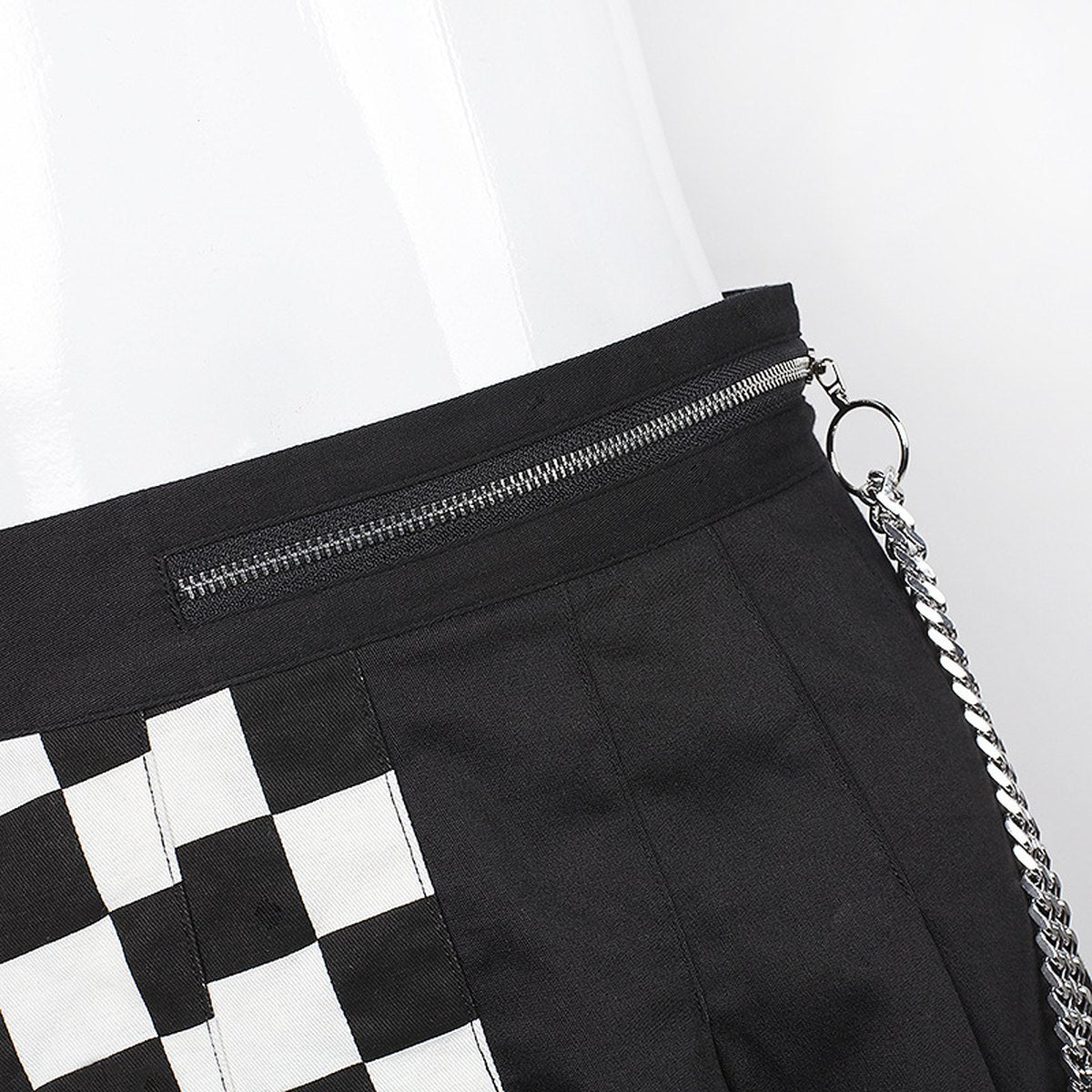 Women's Checked Pleated Skirt