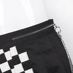 Women's Checked Pleated Skirt