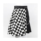 Women's Checked Pleated Skirt