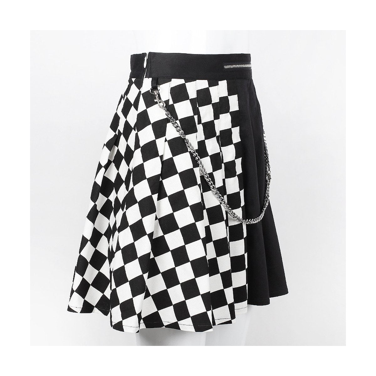Women's Checked Pleated Skirt