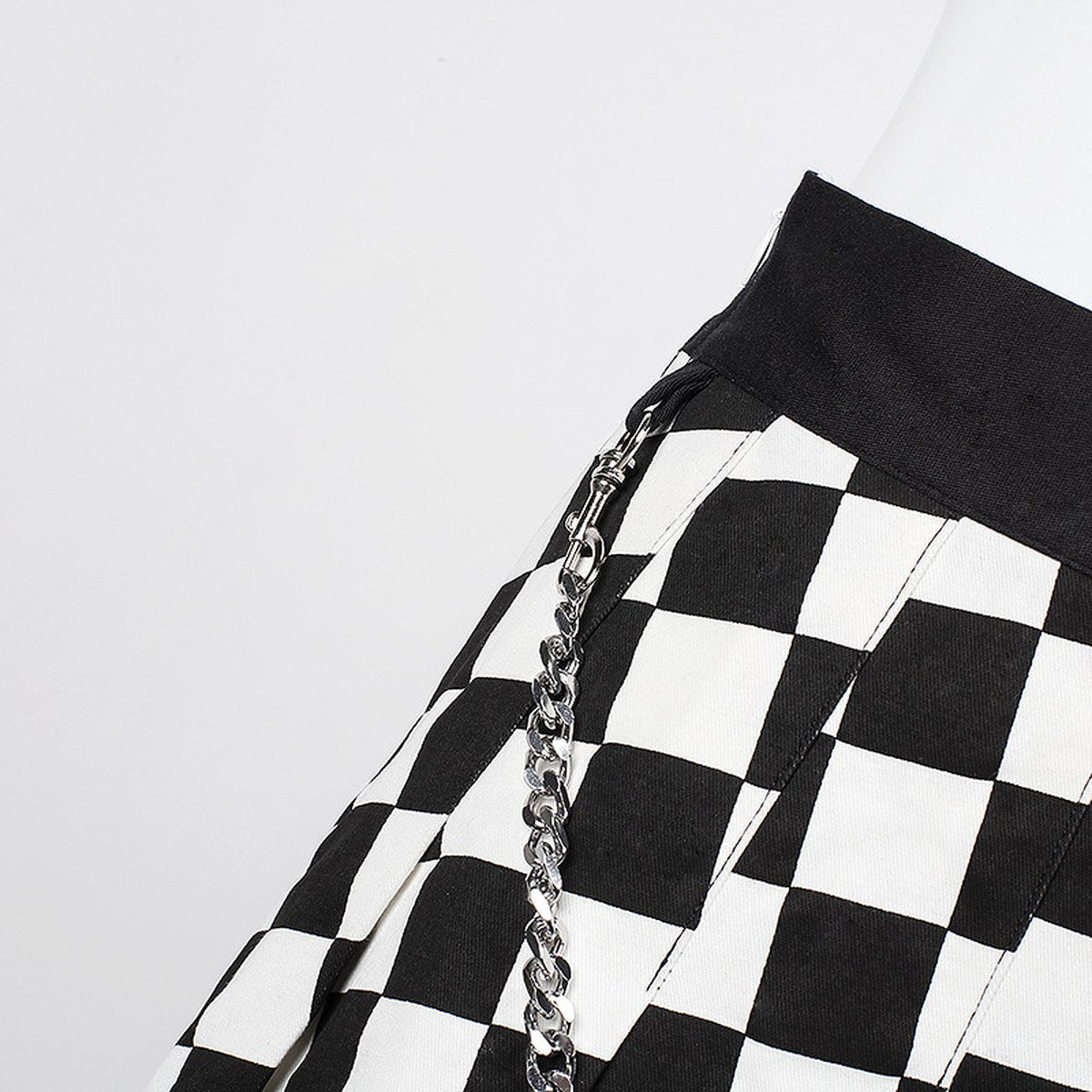 Women's Checked Pleated Skirt