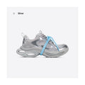 Women's Chunky Silver Sneakers