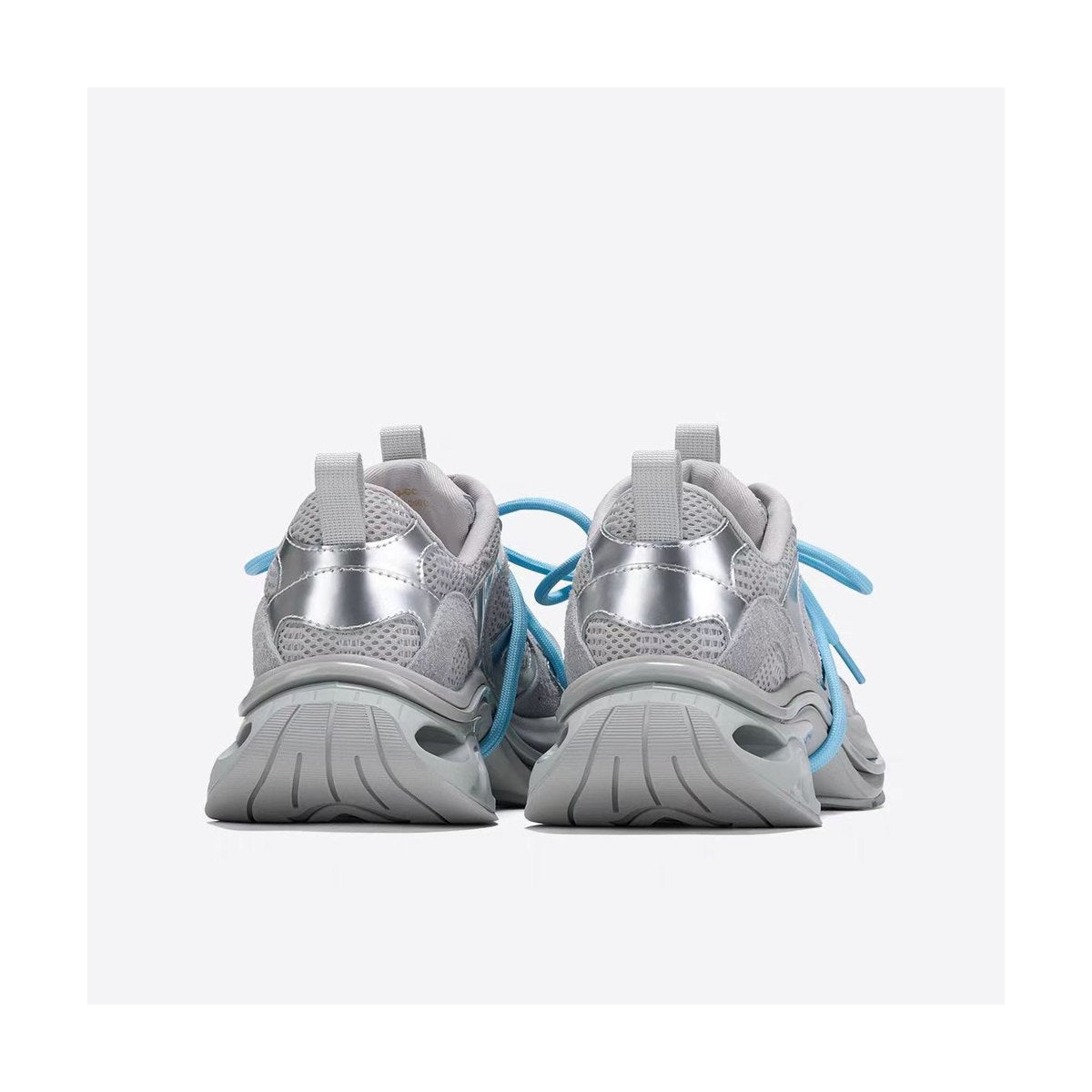 Women's Chunky Silver Sneakers