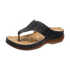 Women's Clip Toe Wedge Sandals Flip Flops Slippers