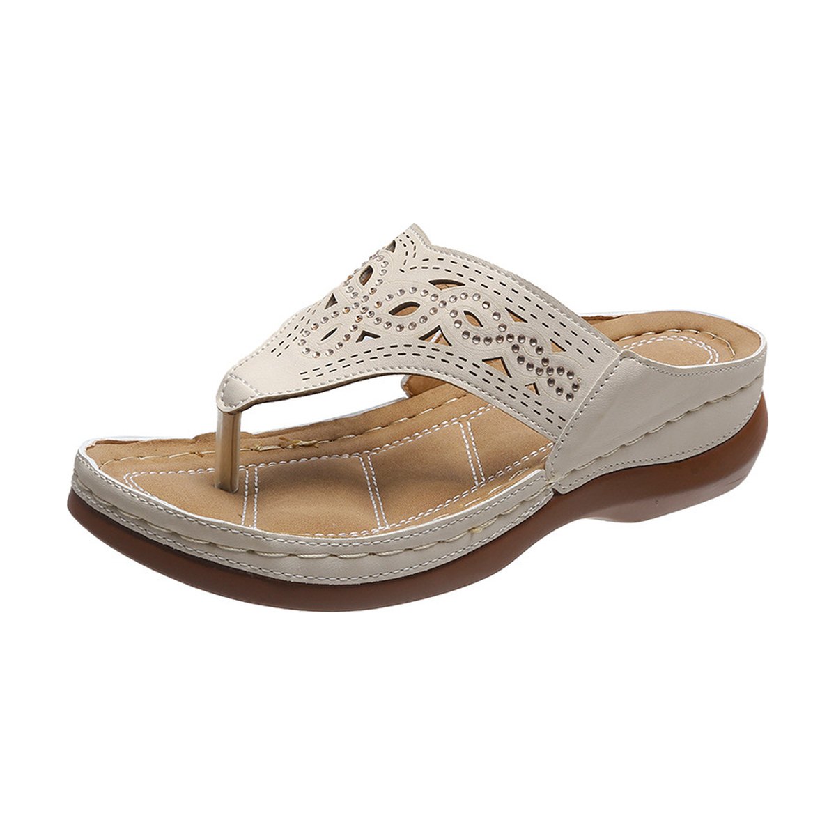 Women's Clip Toe Wedge Sandals Flip Flops Slippers