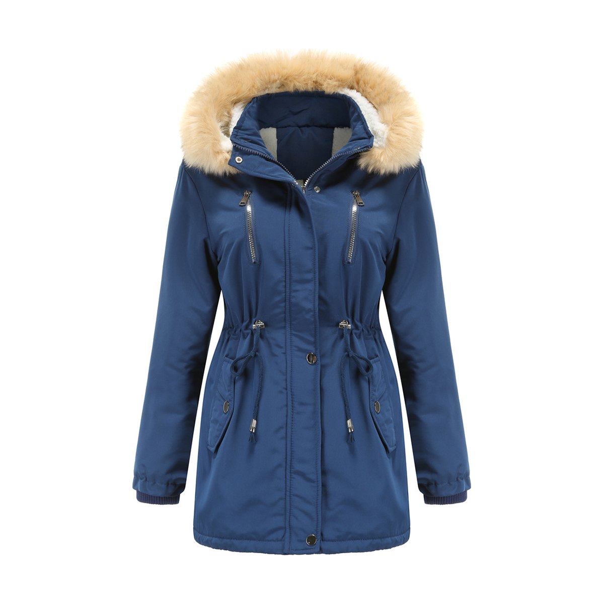 Women's Coat Detachable Hooded Feece Jacket