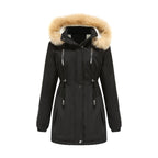 Women's Coat Detachable Hooded Feece Jacket