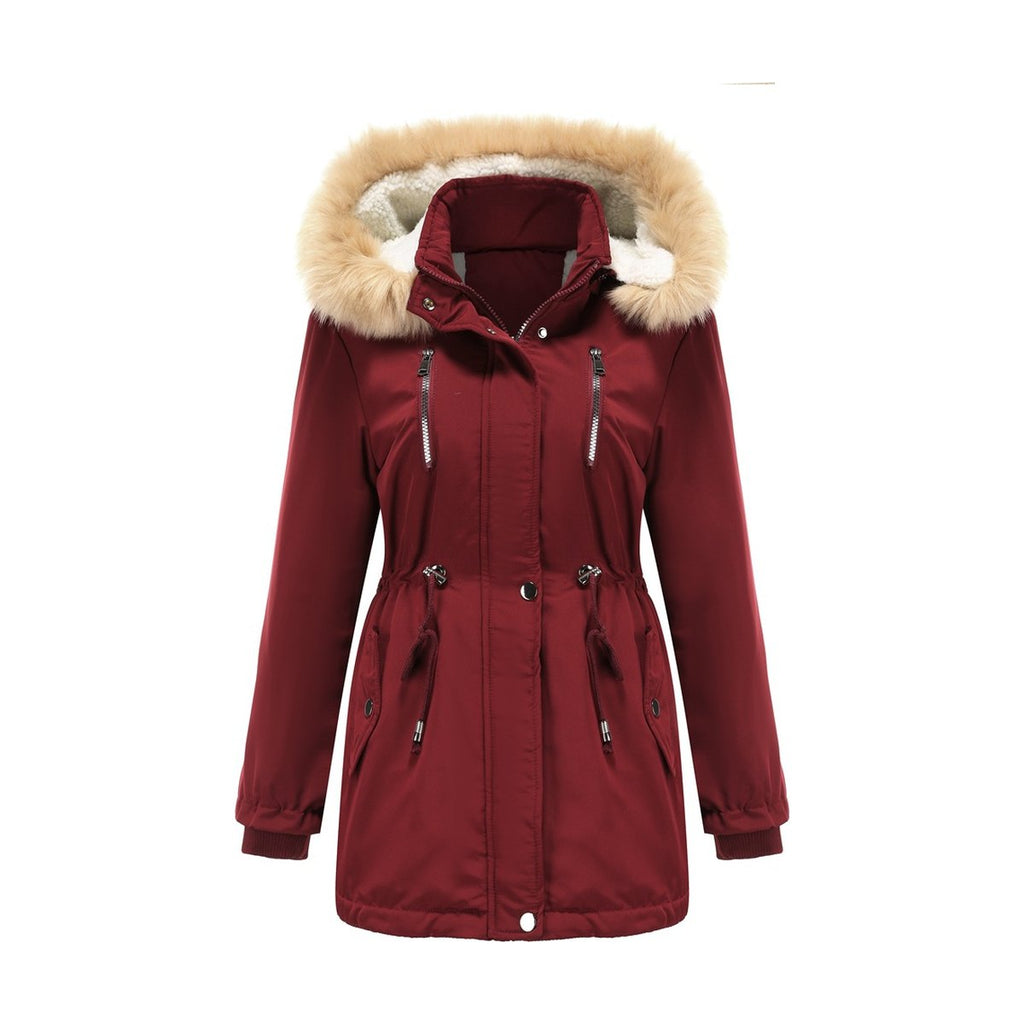 Women's Coat Detachable Hooded Feece Jacket