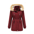 Women's Coat Detachable Hooded Feece Jacket