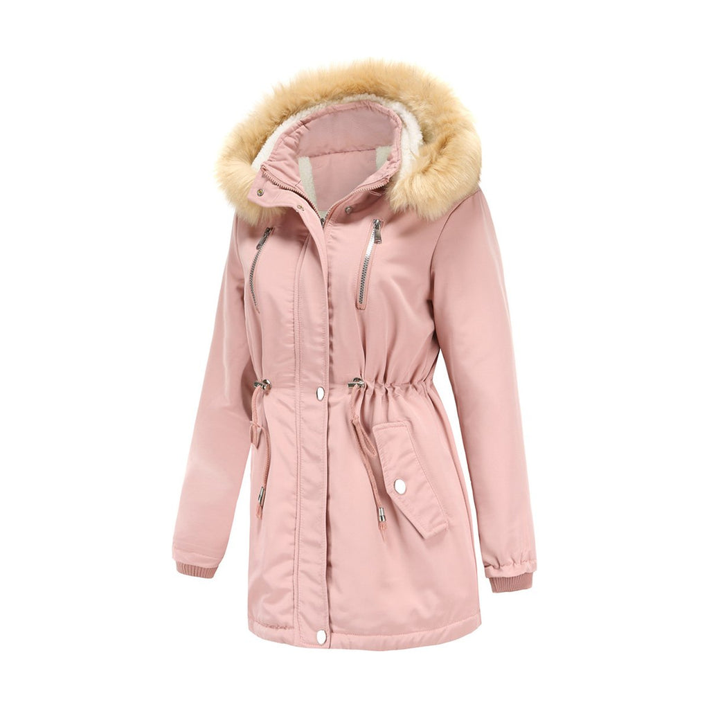 Women's Coat Detachable Hooded Feece Jacket