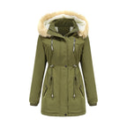Women's Coat Detachable Hooded Feece Jacket