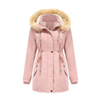 Women's Coat Detachable Hooded Feece Jacket