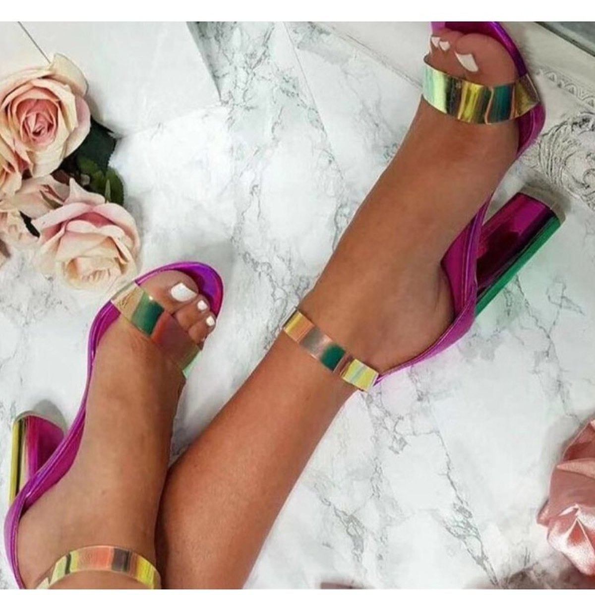Women's Color Cool High Heel Sandals