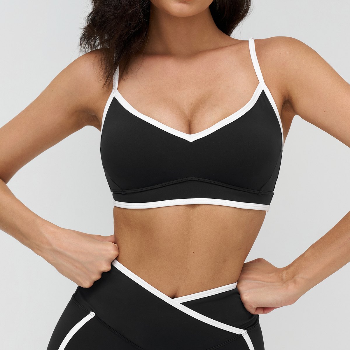 Women's Contrast-color Yoga Fitness Sports Bra